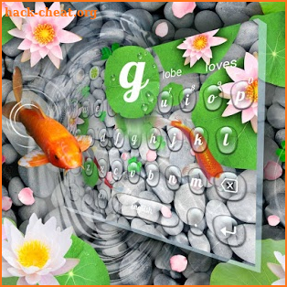 Live 3D Koi Fish Keyboard Theme screenshot