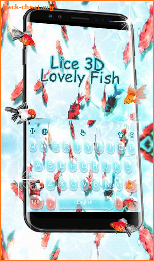 Live 3D Lovely Fish Keyboard Theme screenshot