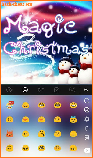 Live 3D Magic Christmas Keyboard Theme screenshot