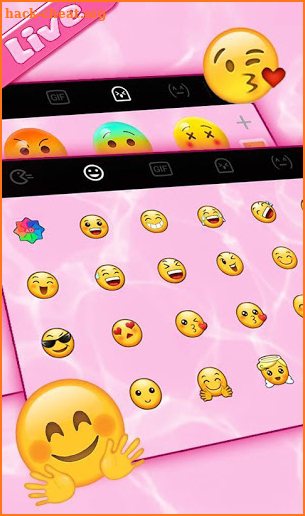 Live 3D Pink Water Keyboard Theme screenshot