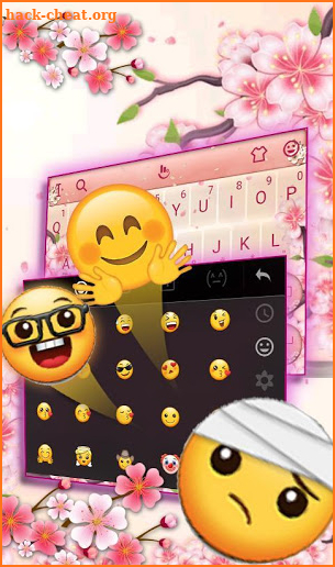 Live 3D Sakura Keyboard Theme screenshot
