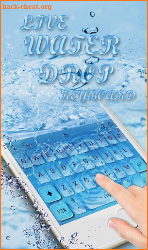 Live 3D Water Drops Keyboard Theme screenshot