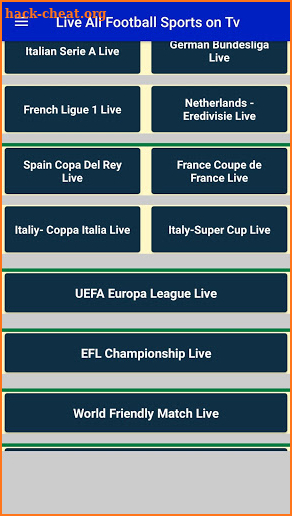 Live All Football Sports on TV(Soccer Live) screenshot