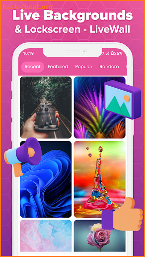 Live Backgrounds & Lockscreen - LiveWall screenshot