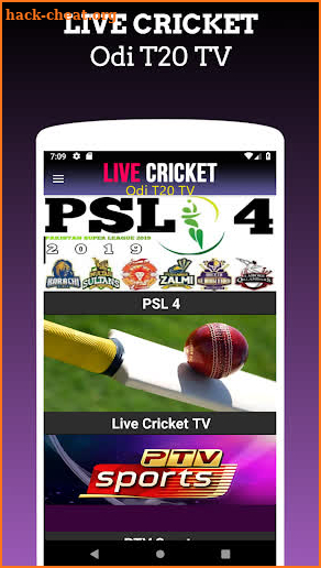 Live Cricket OdI T20 TV screenshot