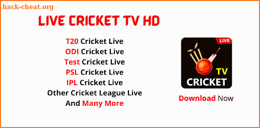 Live Cricket TV Streaming screenshot