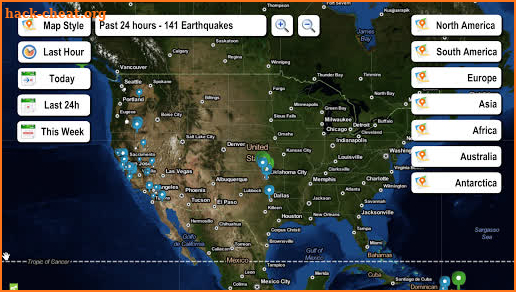 Live Earthquake Map screenshot