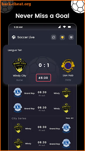 Live Football Score:  Soccer screenshot