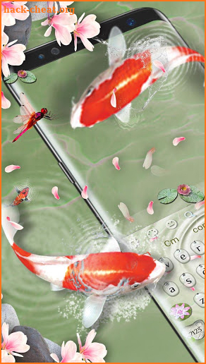 Live Koi Fish Keyboard Theme screenshot