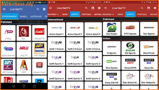 Live Net TV & All Live Channels Guide screenshot