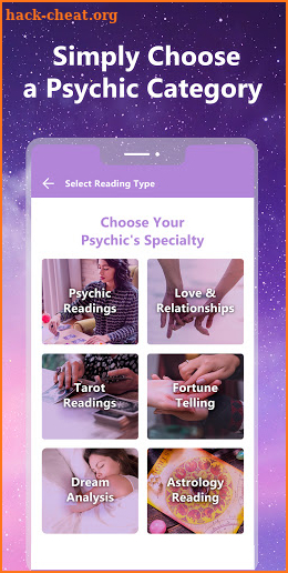 Live Psychic Questions screenshot