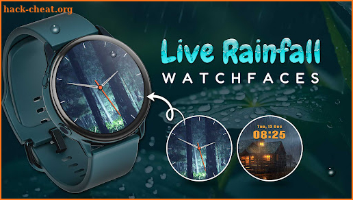 Live Rainfall Watch Face screenshot