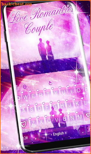 Live Romantic Couple Keyboard Theme screenshot