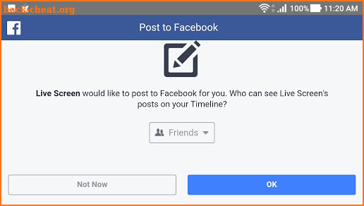 Live Screen for Facebook screenshot