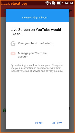 Live Screen on YouTube screenshot