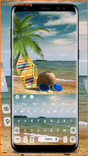 Live Summer Beach Keyboard Theme screenshot