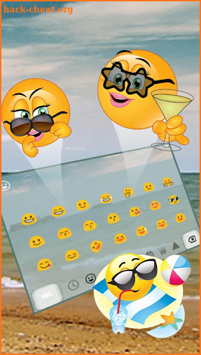 Live Summer Beach Keyboard Theme screenshot