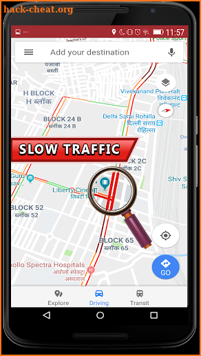 Live Traffic Route Finder screenshot