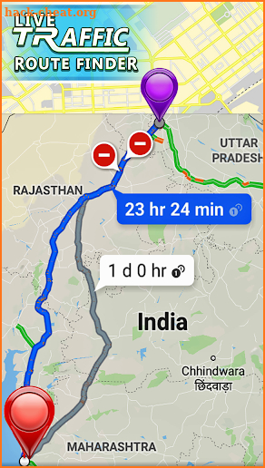 Live Traffic Route Finder screenshot