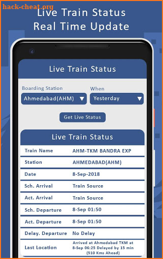 Live Train Running Status : Train Live Location screenshot