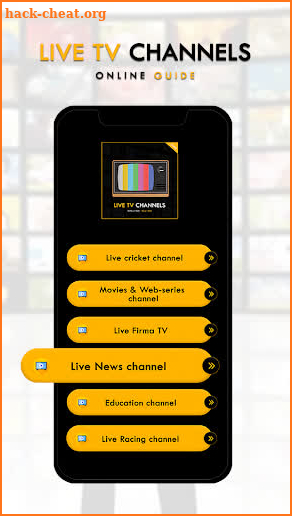 Live TV Channels Online Guide screenshot