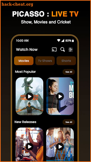 Live TV Shows Guide screenshot