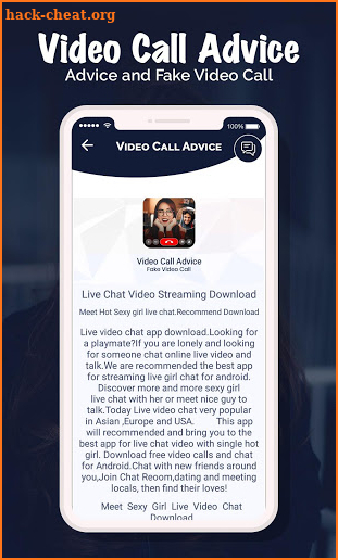 Live Video Chat Girls : Advice with Girls screenshot