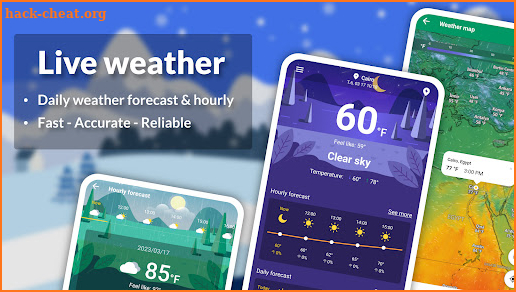 Live weather: Forecast, widget screenshot