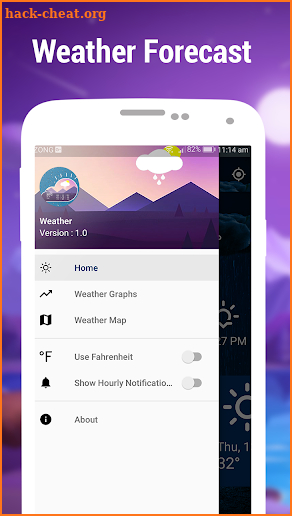 Live weather Weather forecast screenshot