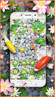 Lively Koi Fish 3D Theme screenshot