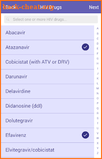 Liverpool HIV iChart screenshot