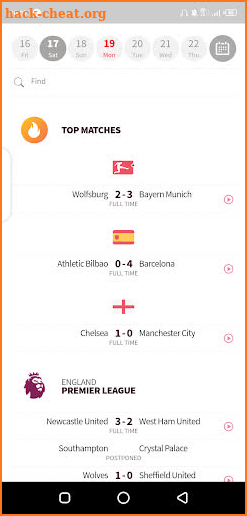 LiveScore screenshot