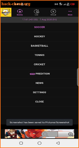 Livescore App screenshot