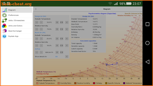 Living Psychrometrics screenshot