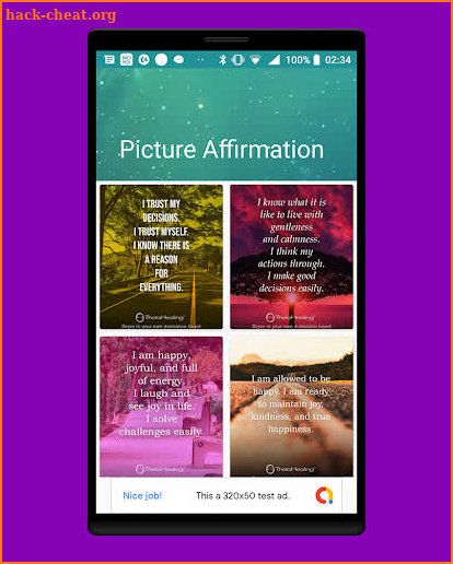 LOA Affirmation screenshot