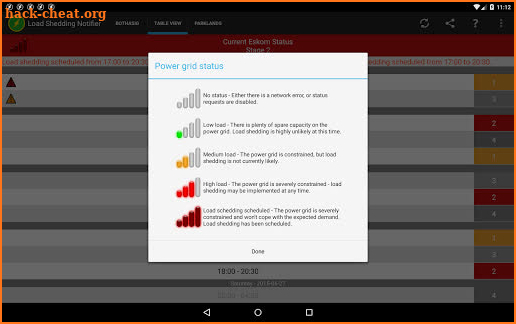 Load Shedding Notifier screenshot