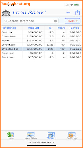 Loan Shark! Loan Calculator screenshot