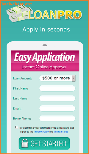 LoanPro Payday Loan, Money Loans Cash Advance App screenshot