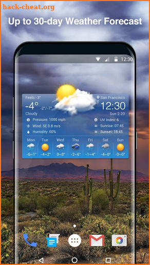 Local Weather Forecast & Clock screenshot