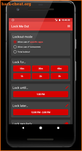 Lock Me Out 🥇 Freedom from phone addiction screenshot