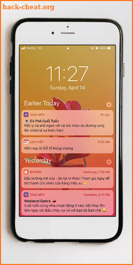 Lock Screen & Notification iOS13 screenshot