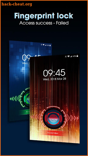 lock screen Fingerprint screenshot