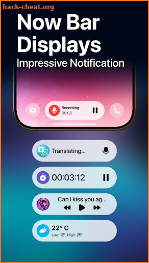 Lock Screen Now Bar screenshot