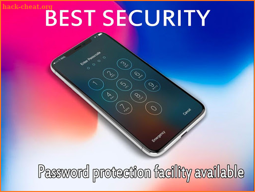 Lock Screen Phone X & 8 Style IOS 11- Best Applock screenshot