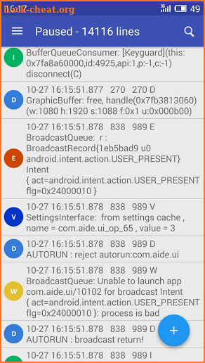 Logcat Extreme Pro screenshot