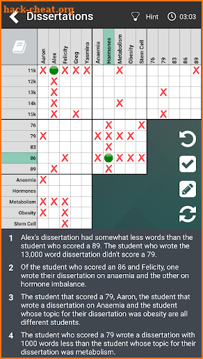 Logic Puzzles Daily - Solve Logic Grid Problems screenshot