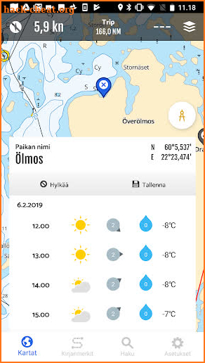 Loisto Mariner | Navigation and maps screenshot