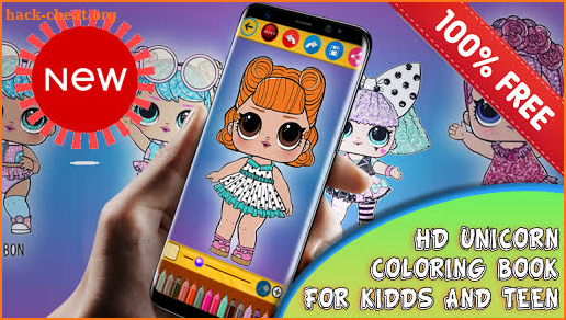 Lol Doll Coloring With Crayon screenshot