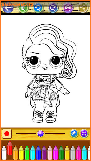 Lol Dolls wedding dress coloring book screenshot