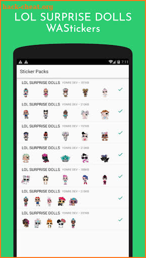 LOL Surprise Dolls Stickers For WhatsApp screenshot